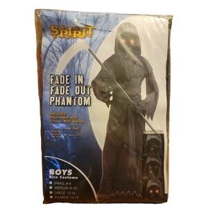 Spirit Fade In Fade Out Phantom BOYS Halloween Costume Size Large 12-14